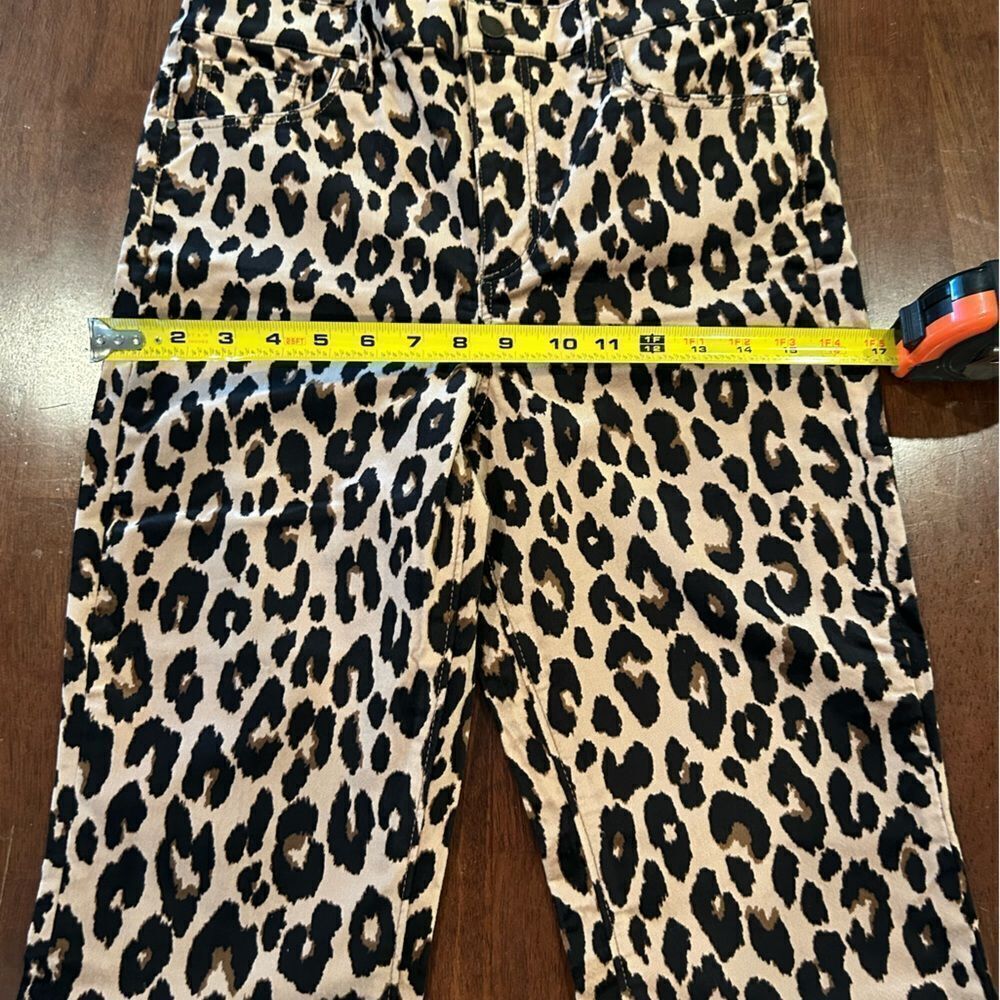 Ann Taylor Animal Print Boot Cut Jeans - Brown and Black - Picture 6 of 7